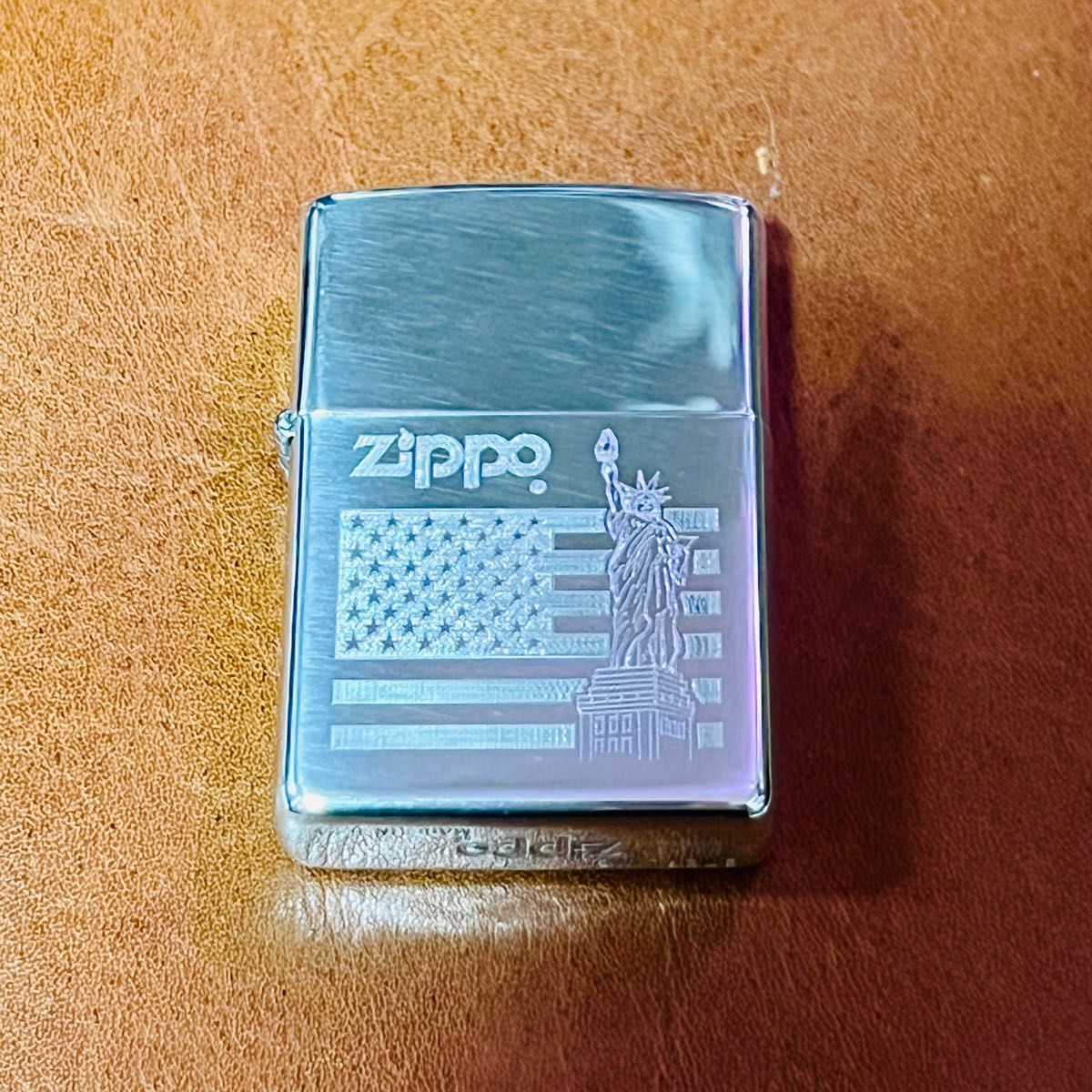 ZIPPO ジッポー ジッポーライター 灰皿付 スターリングシルバー 純銀 自由の女神 1995年製