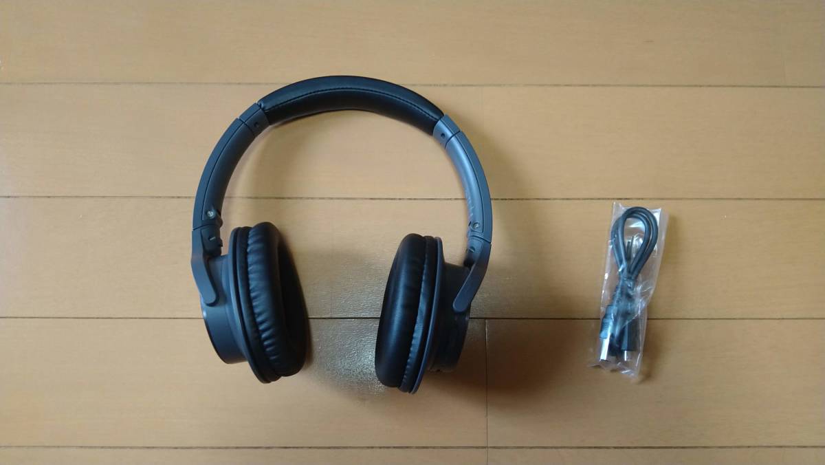 ★★断捨離中★★ audio-technica SoundReality ワイヤレスヘッドホン Bluetooth マイク付 最大70時間再生 ATH-SR30BT ブラックの画像3