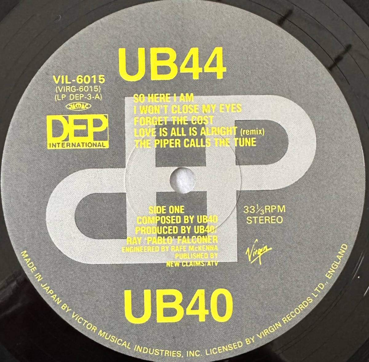 ■1982年 オリジナル 国内盤 UB40 - UB44 12”LP VIL-6015 DEP International / Virginの画像4