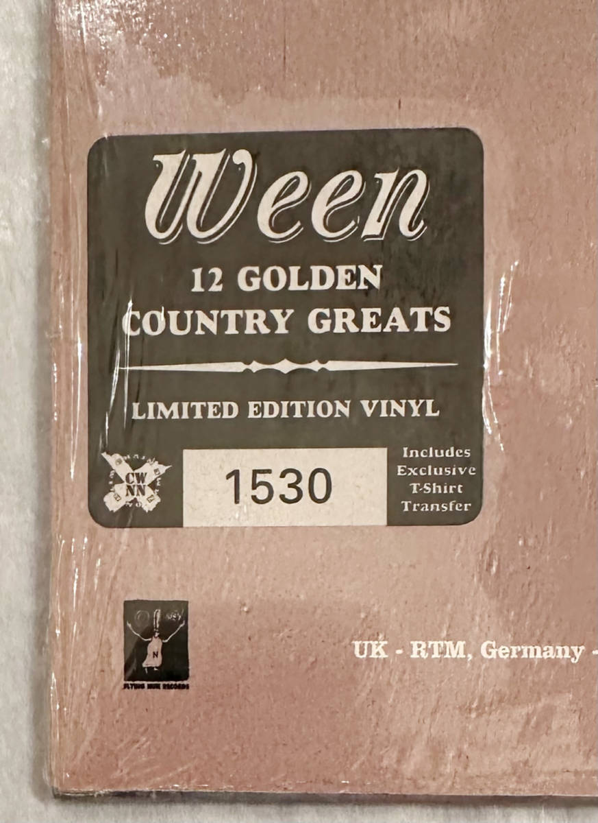 ■1996年 オリジナル Europe盤 Ween - 12 Golden Country Greats 12”LP Limited Edition, Numbered FNSP386 Flying Num Records_画像3
