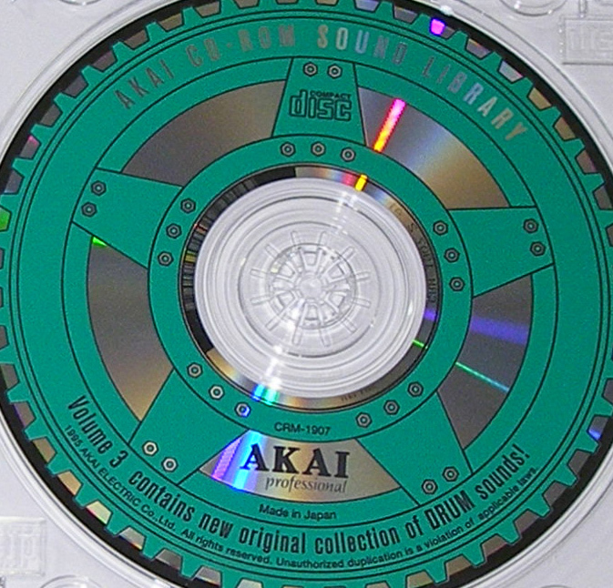 *Akai CD-ROM SOUND LIBRARY Vol.3*OK!!*MADE in JAPAN*