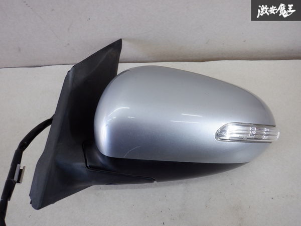  Daihatsu original L275S Mira winker door mirror side mirror electric storage 10 pin left passenger's seat S28 bright silver metallic 021313 shelves 2I3