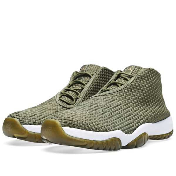 14ss【NIKE/ナイキ】AIR JORDAN FUTURE 《定価￥17.280-》エア・ジョーダン/フューチャー【Iguana/Oliveグリーン】ミッドWOVEN28《箱付》_画像6