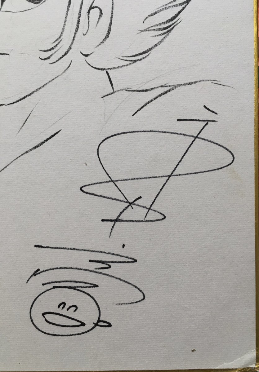 真作保証品『永井豪 直筆サイン色紙 イラスト入』 真作保証品『永井豪 直筆サイン色紙 イラスト入』