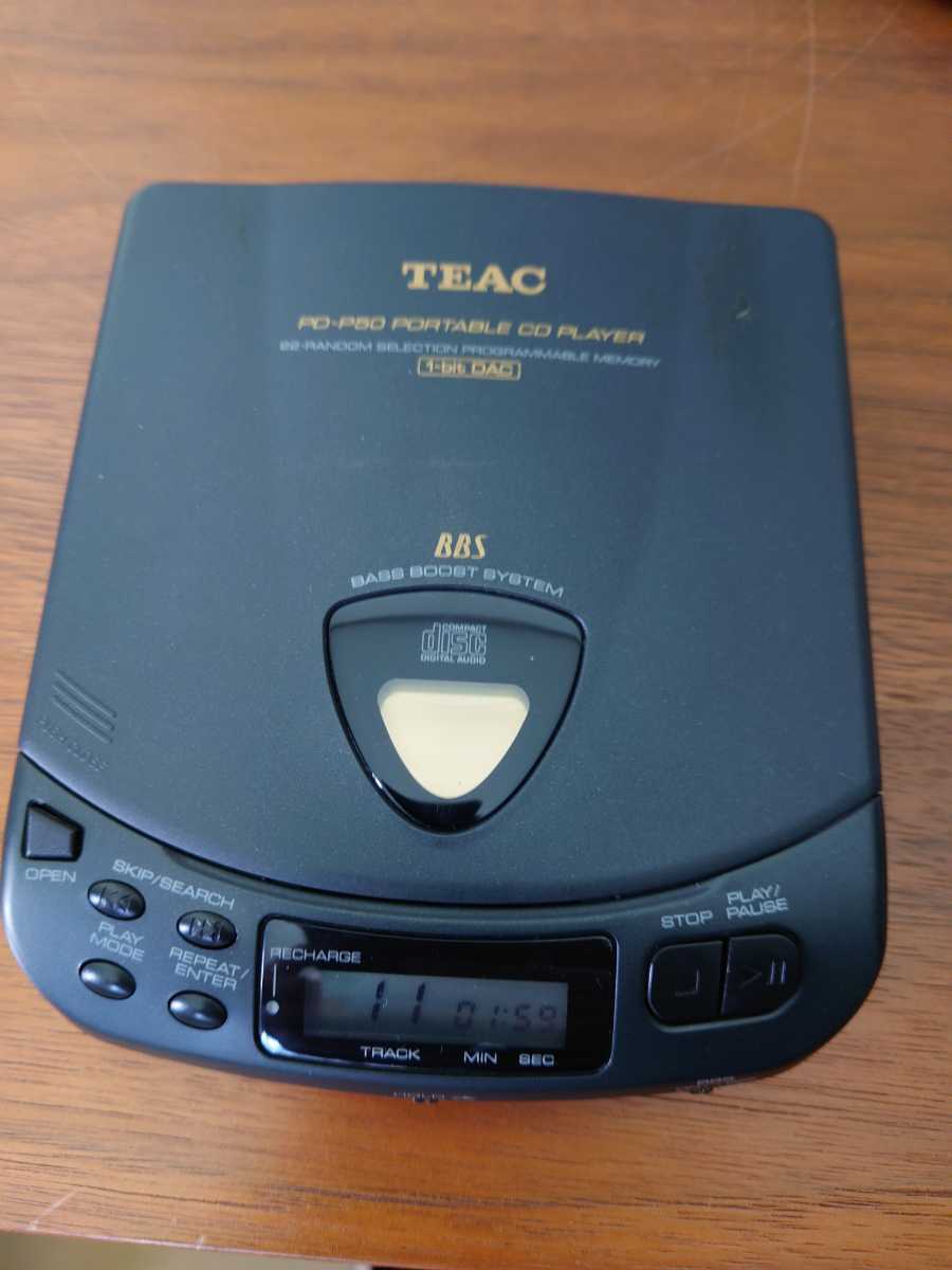 ヤフオク! - TEAC PDーP50ポータブルCDプレーヤー CDウォー...