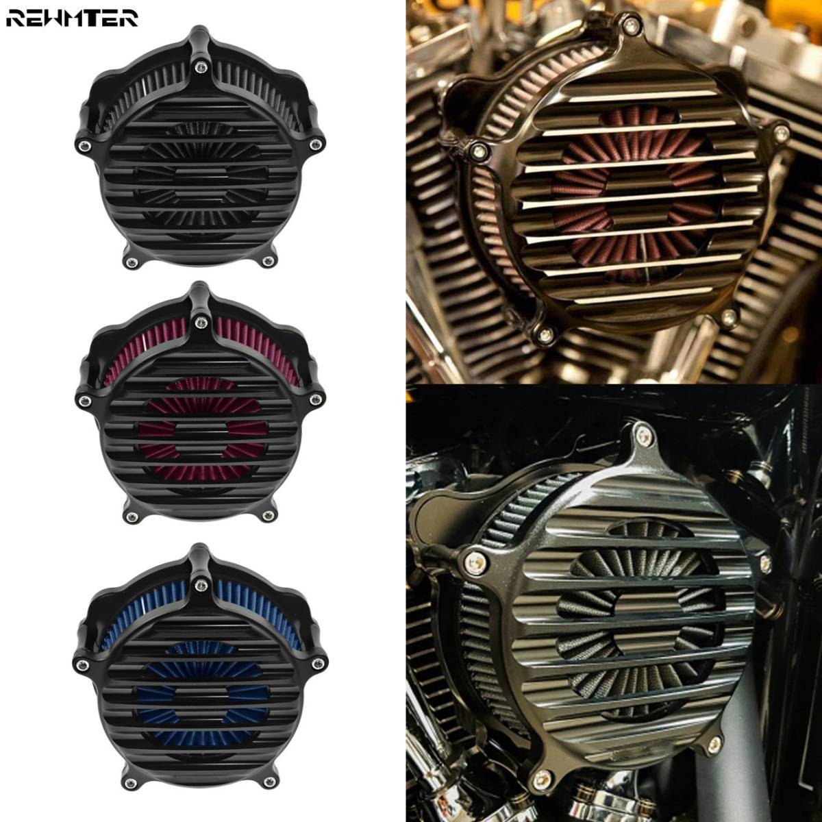 ●ハーレースポーツスターXL8831200,バイクエアクリーナーインテークフィルターシステムCNCアルミニウム,2004-2019,エアフィルター 送料無料について