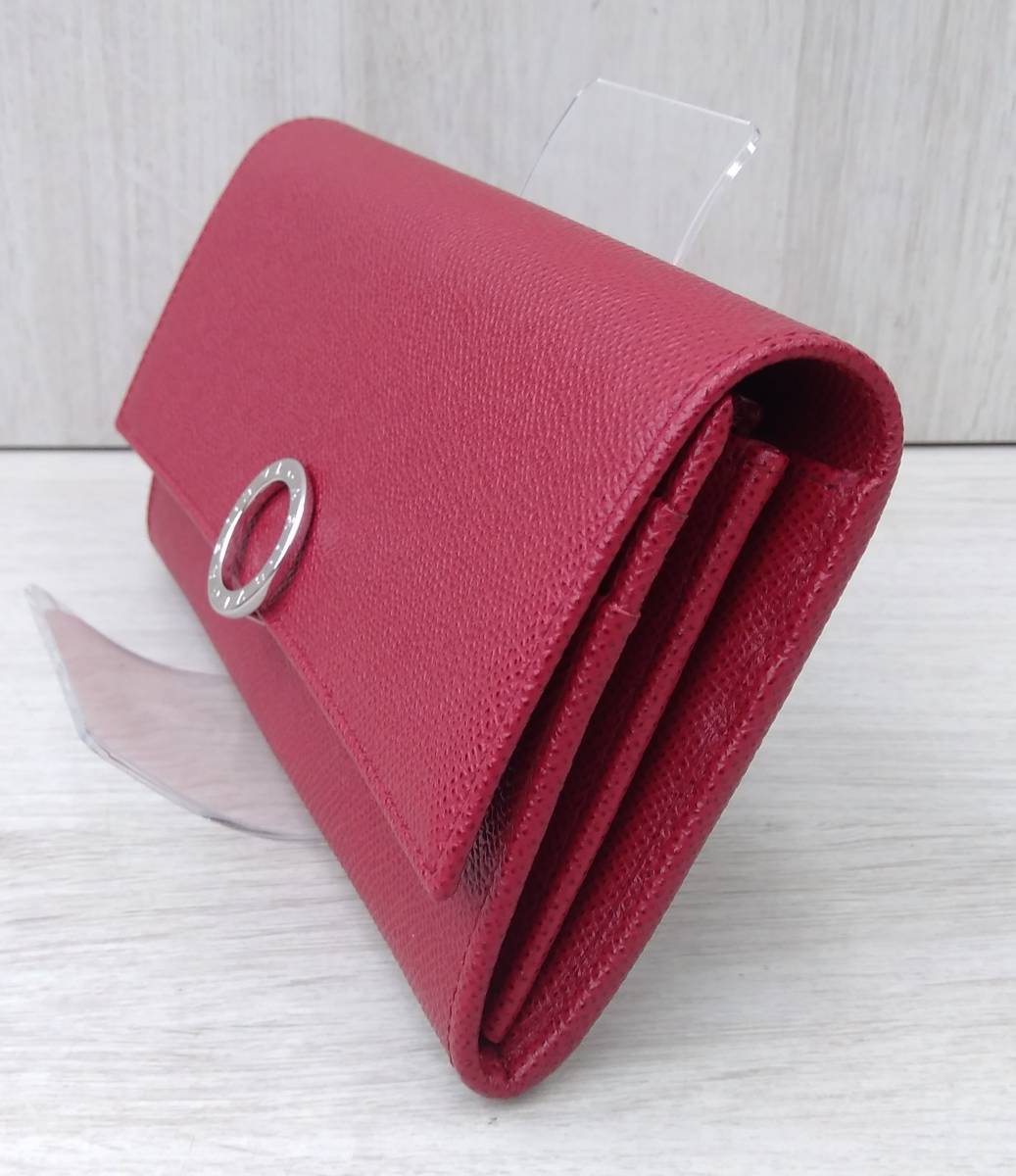 BVLGARI ブルガリ 33889 二つ折り長財布 フラップウォレット 財布