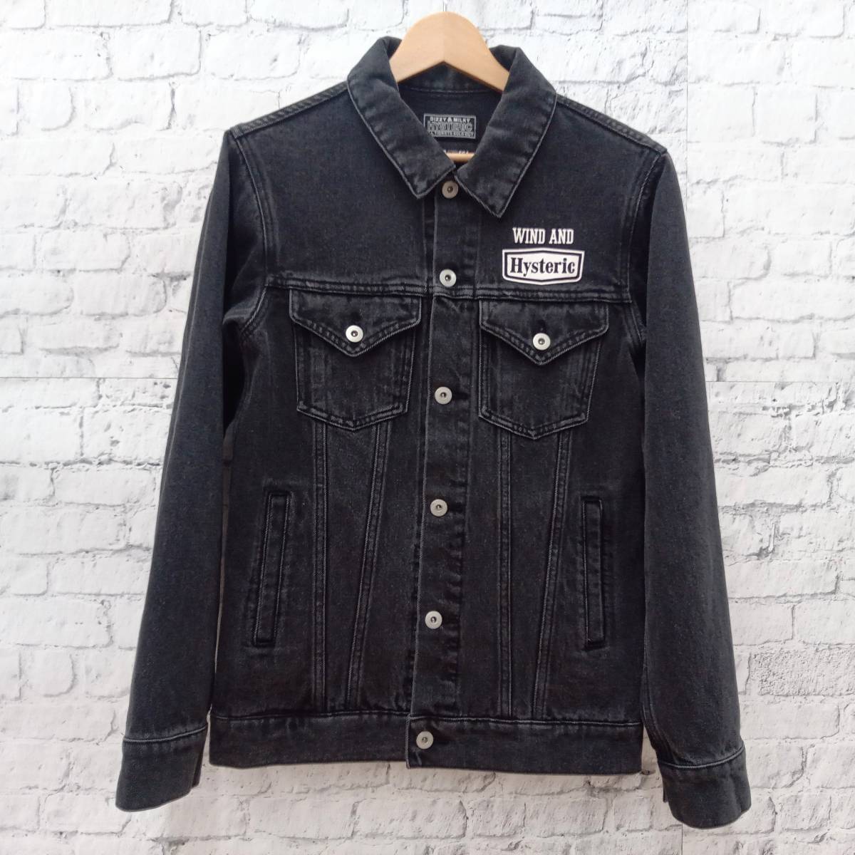 海外花系 HYSTERIC GLAMOUR X WDS BLACK DENIM JAKET | www.tegdarco.com