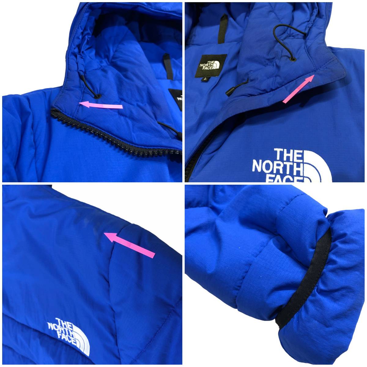 THE NORTH FACE ザノースフェイス Trango Parka トランゴパーカー マウンテンジャケット NY81831 サイズL 店舗受取可_左肩、襟、袖口汚れ箇所