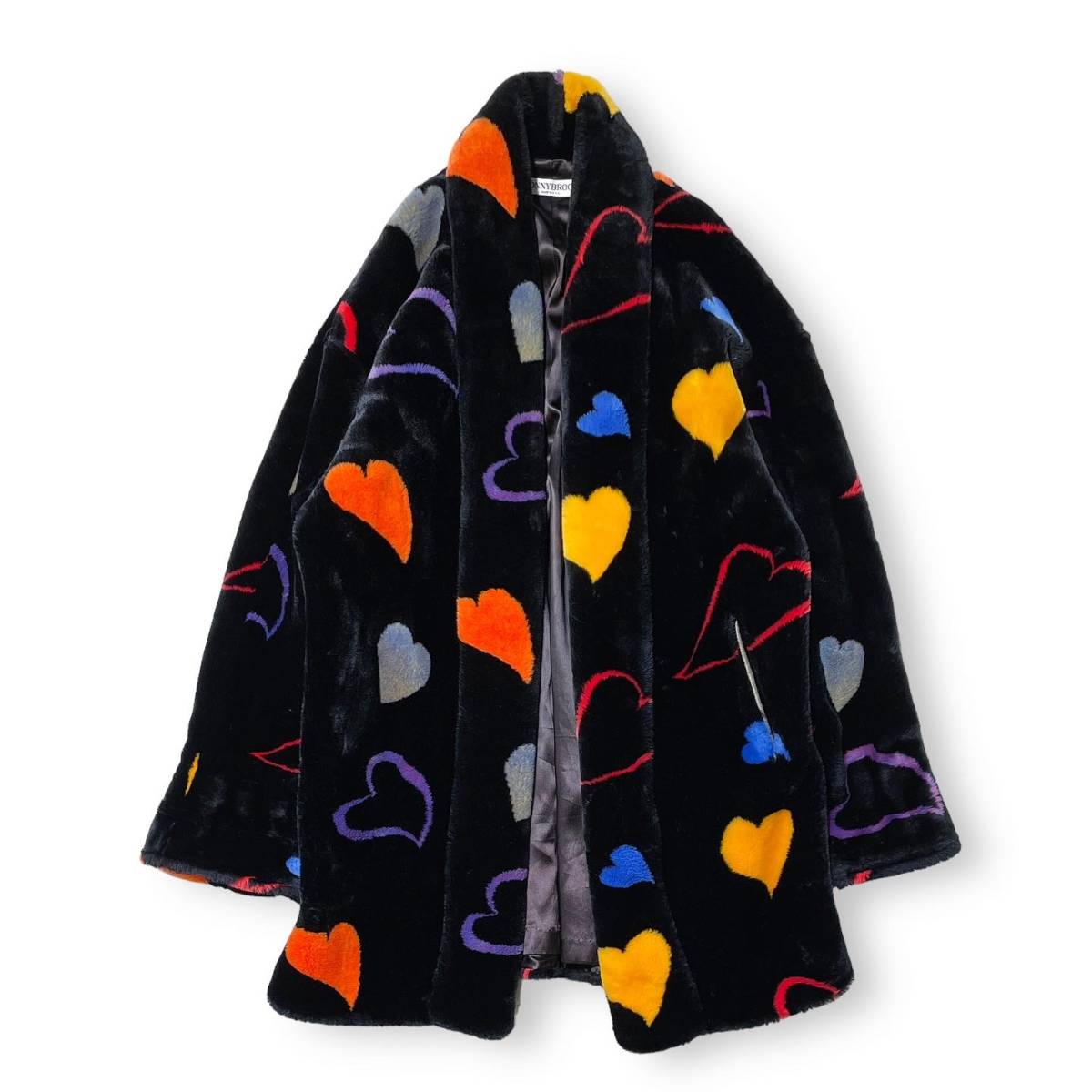 Yahoo!オークション - 古着 DONNYBROOK Faux Fur Heart Coat USA Yahoo!オークション - 古着 DONNYBROOK Faux Fur Heart Coat USA