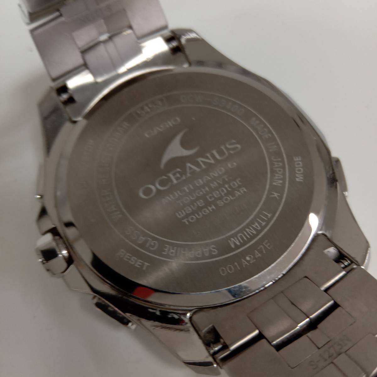 CASIO OCEANUS カシオ オシアナス OCW-S3400-1AJF 001A247E チタン 腕時計 電波ソーラー 店舗受取可_画像7