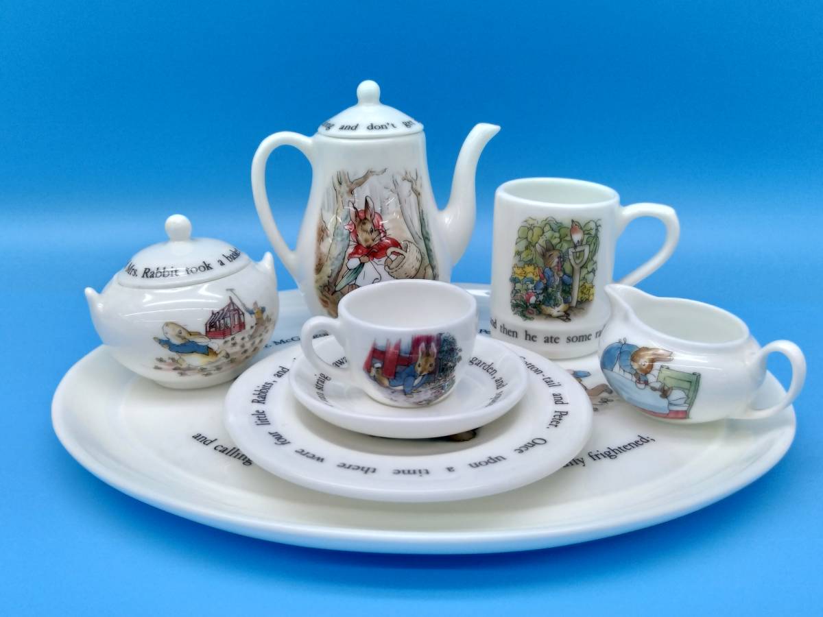 Wedgwood】ピーターラビット ミニチュア セット カップ&ソーサー