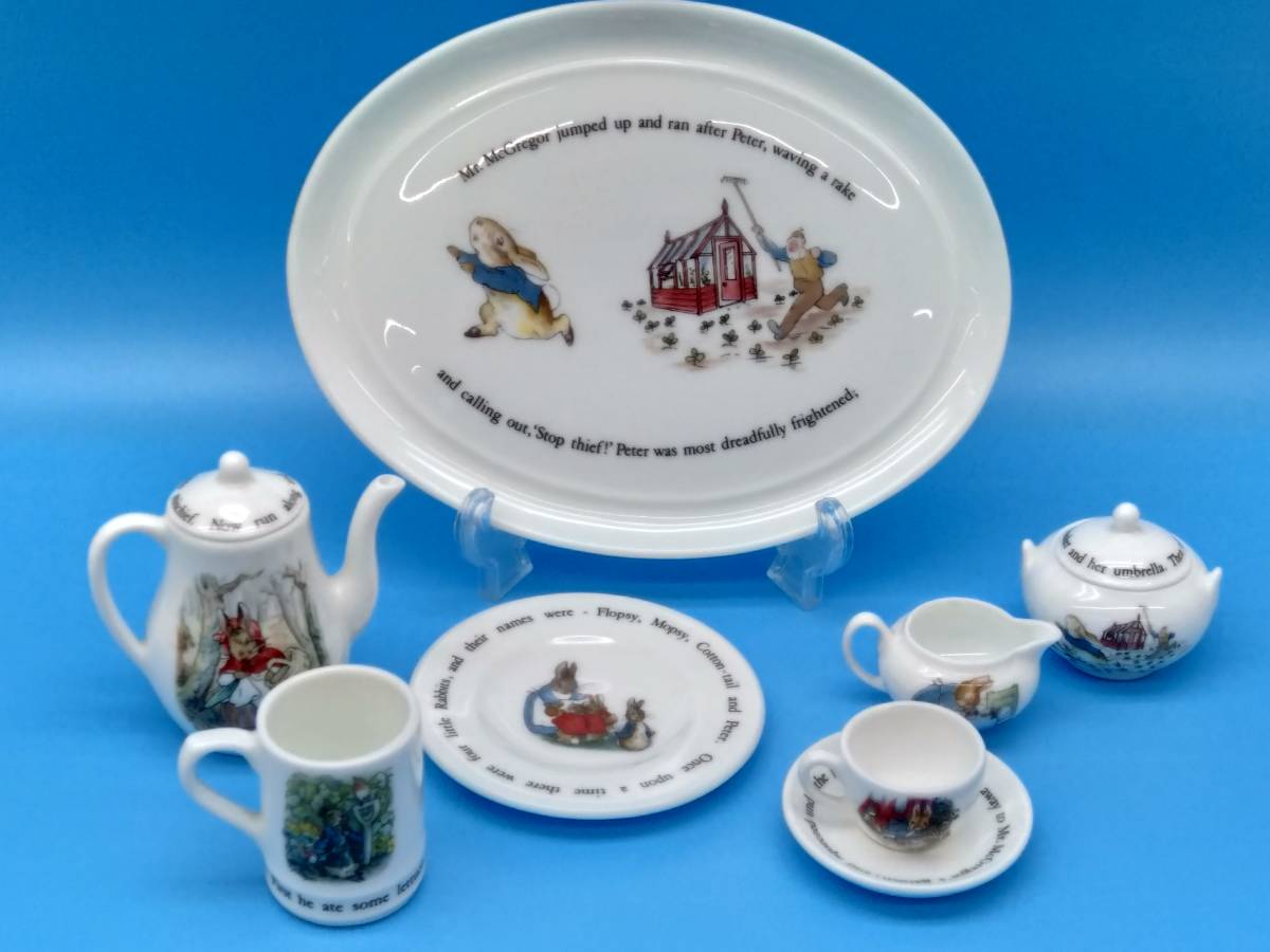 Wedgwood】ピーターラビット ミニチュア セット カップ&ソーサー
