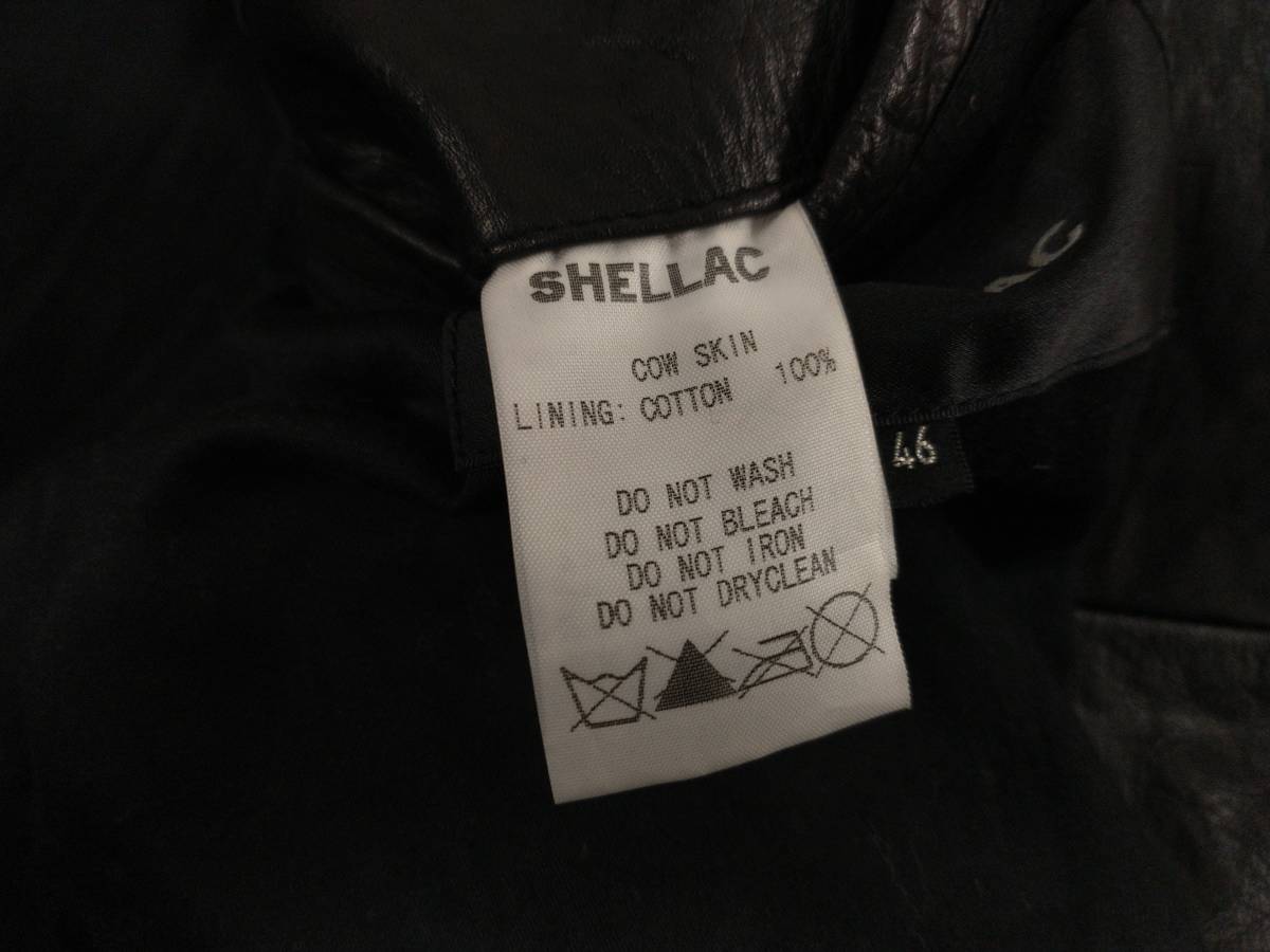 SHELLAC シェラック レザージャケット カウレザー カウベジタブル