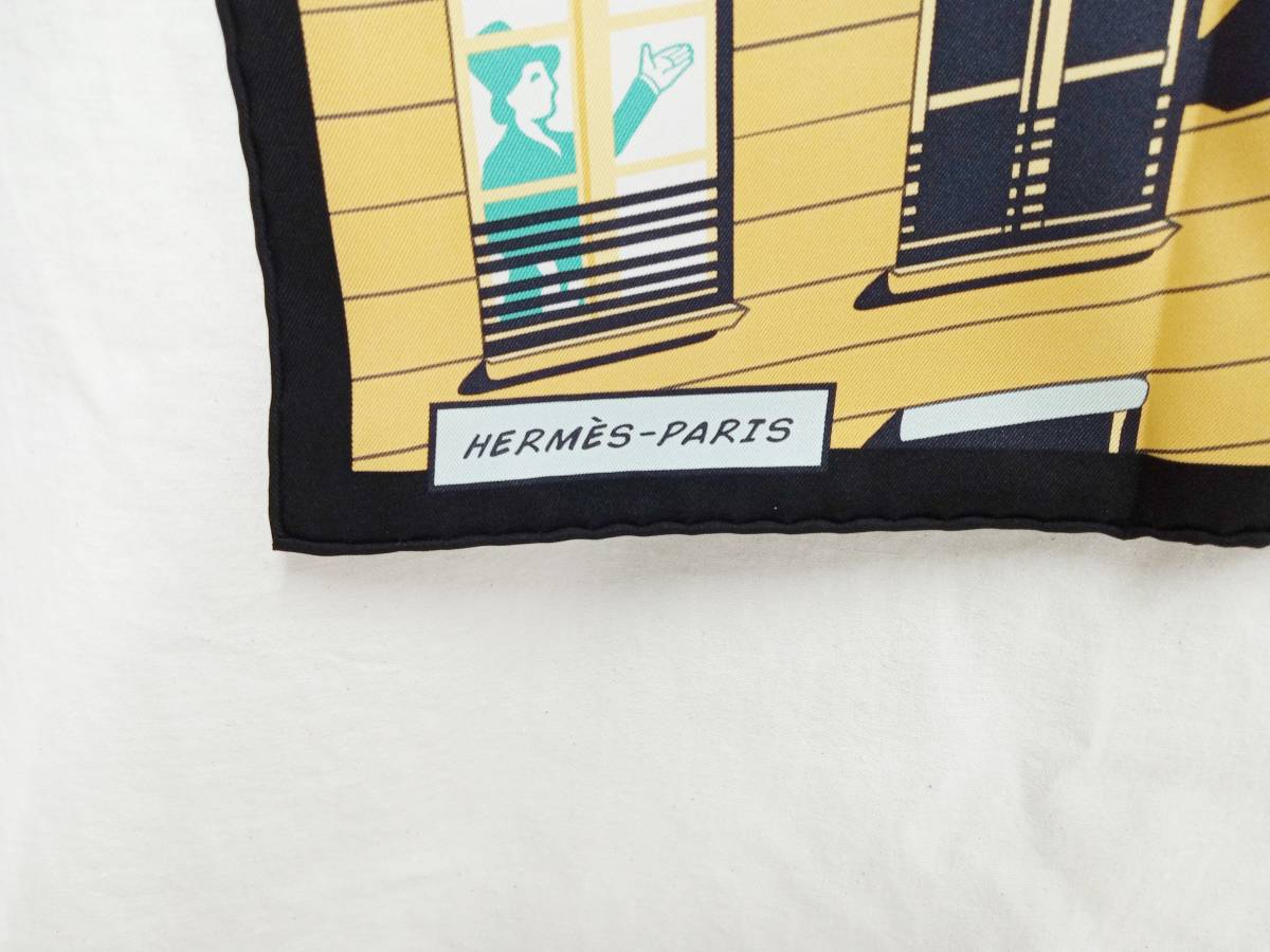 HERMES エルメス カレ70 Minuit au Favbourg ミッドナイトフォーブル