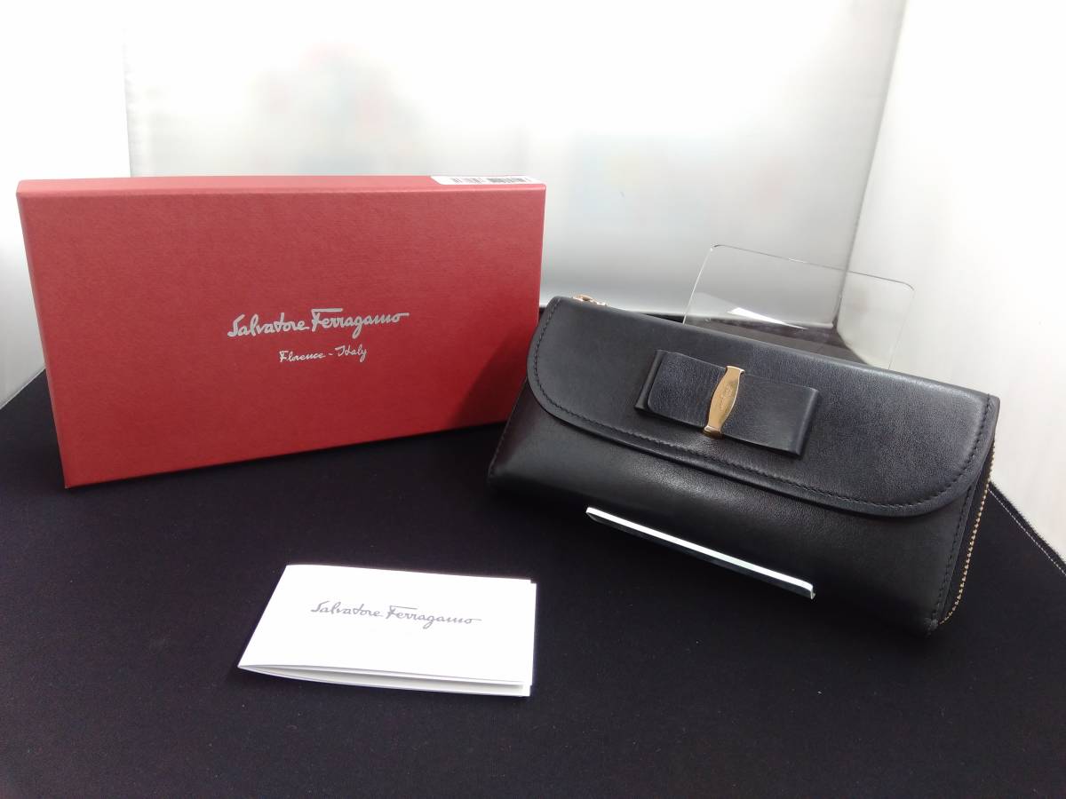 Salvatore Ferragamo／サルヴァトーレフェラガモ／長財布／L字ファスナー／箱有り／財布_画像1