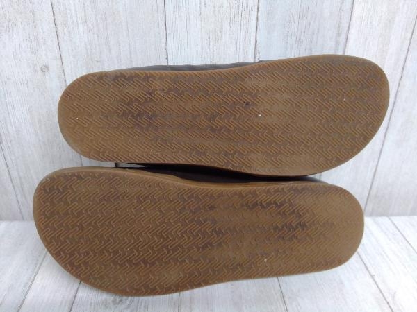 BIRKENSTOCK/ビルケンシュトック/スニーカー/レザー×キャンバス/カーキ×ブラウン/28cm/ポルトガル製_画像4