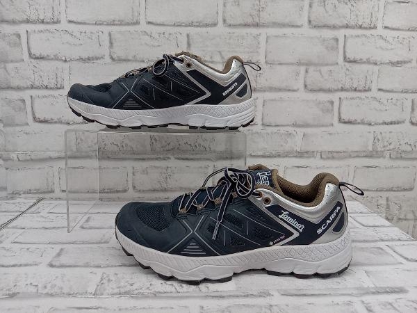 HERNO ヘルノ SCARPA スカルパ SH001UL SHOE 9294 GORE-TEX ローカットスニーカー ネイビー×シルバー 27cm 店舗受取可の画像1