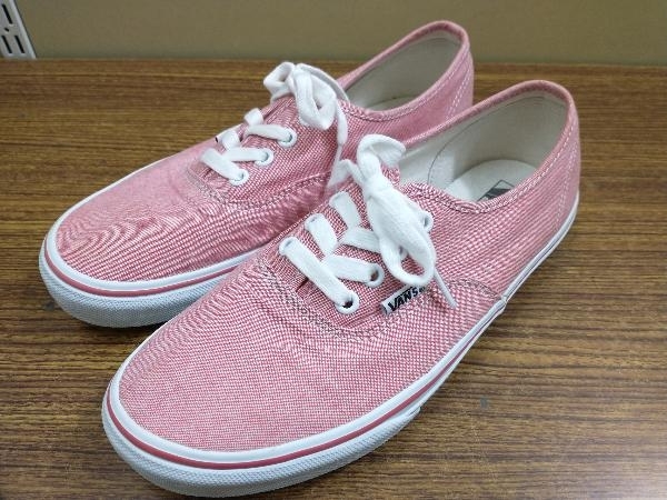 VANS バンズ オーセンティック キャンバス スニーカー V44CL CMBR2 25.5cm レッド_画像1