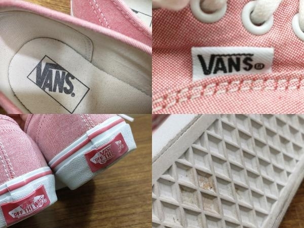 VANS バンズ オーセンティック キャンバス スニーカー V44CL CMBR2 25.5cm レッド_画像10