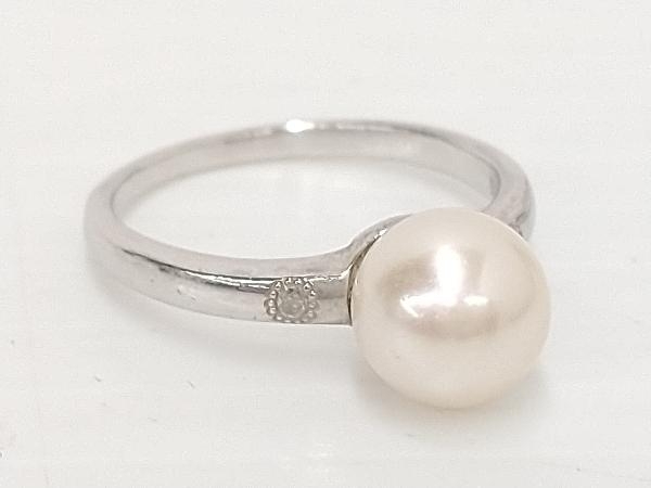 K18WG #11.5 3.2g ダイヤ0.02ct CS付 デザインリング ホワイトゴールドレディースアクセサリー