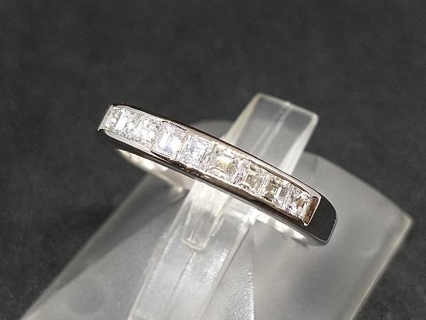 仕上済み Pt900 ダイヤモンド デザインリング 3.8g 12号 0.50ct