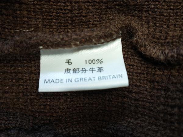 ブルゾン Weekender by Remploy Suede Docking Knit Blouson Blown Size: L Made in Great Britain ウィークエンダー ニット 店舗受取可_画像4