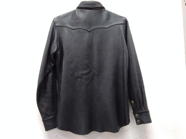 THE FLAT HEAD ディアスキンシャツ レザーシャツ メンズ サイズ36 鹿革