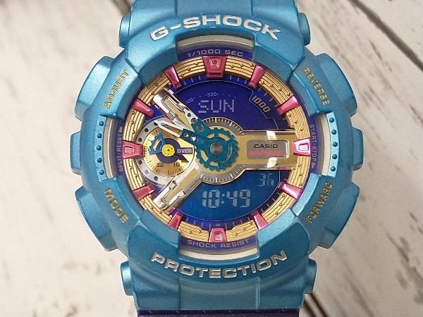CASIO G-SHOCK 腕時計 カシオ GNA-S110HC パープル ブルー クォーツ_画像1