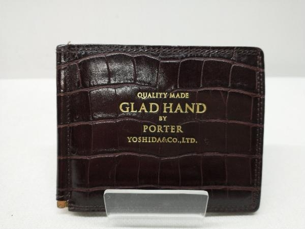 １着でも送料無料】 GLAD HAND×PORTER マネークリップ 二つ折り財布