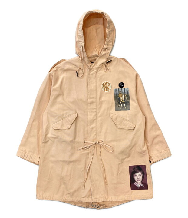 RAF SIMONS 21SS MEDIUM LENGTH PARKA PINKBEIGE/ ラフシモンズ モッズコート ピンクベージュ サイズ:M 店舗受取可_画像1