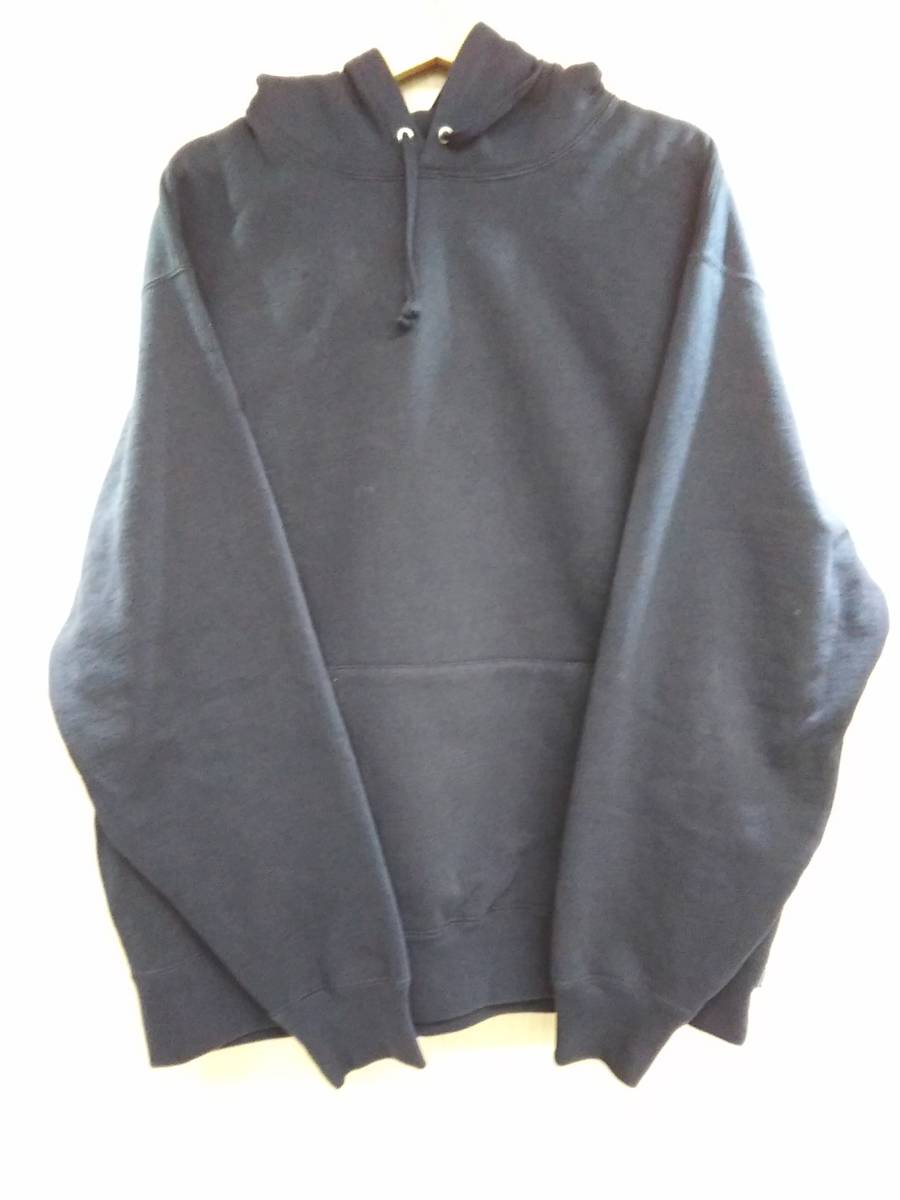 冬 Supreme 22AW Satin Applique Hooded Sweatshirt シュプリーム パーカー 裏起毛 XL ネイビー