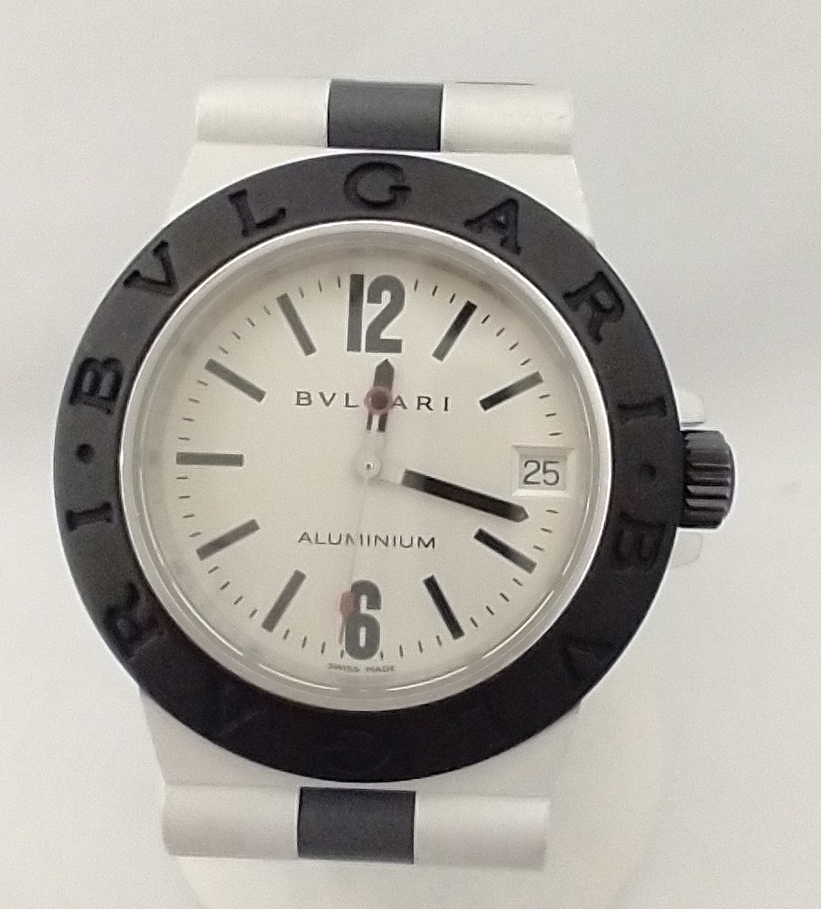 BVLGARI ブルガリ ALMINIUM AL32A クォーツ 腕時計 店舗受取可