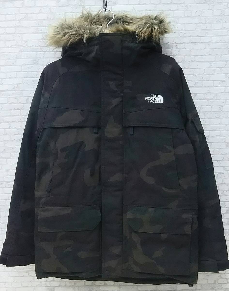 THE NORTH FACE ザ・ノースフェイス ND91735 ノベルティーマクマードパーカ サイズL カモフラ 迷彩 メンズ ダウンジャケット_画像1