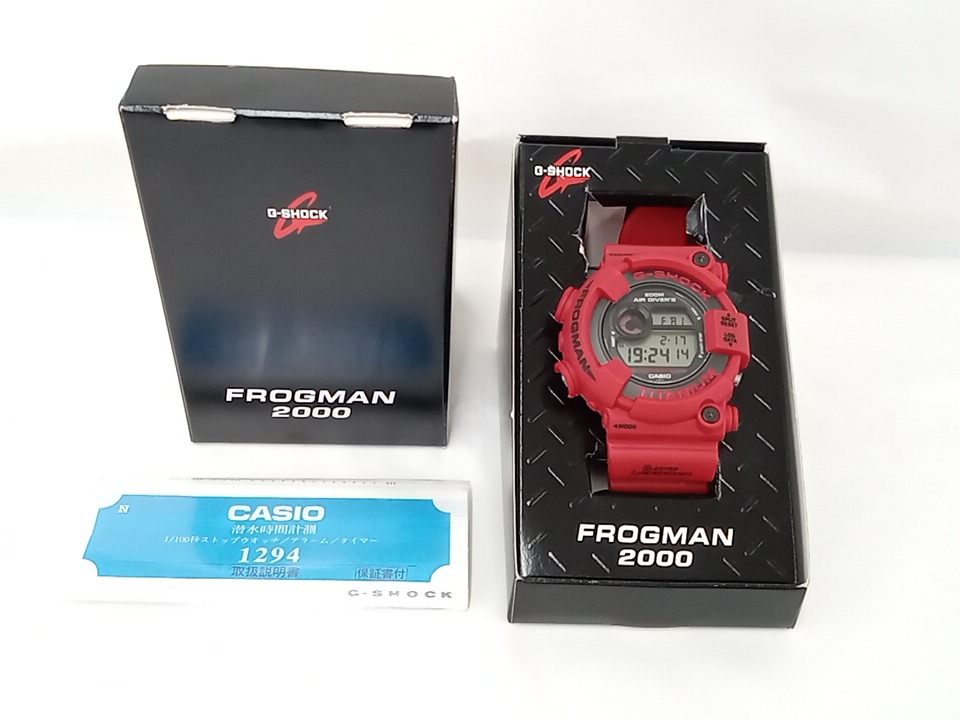 CASIO カシオ G-SHOCK FROGMAN DW-8200F-4JR 赤蛙 2000年特別仕様モデル クォーツ メンズ腕時計 