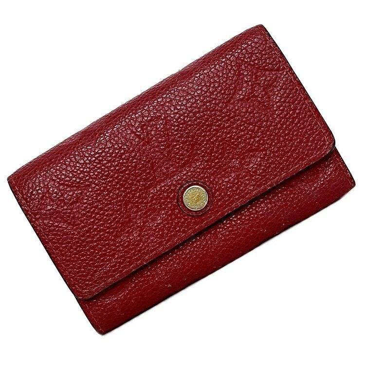  Louis Vuitton 6 ream key case myurutikre6 red scarlet monogram Anne plan toM63708 key 