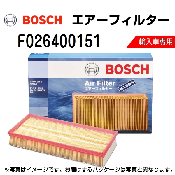 F026400151 BOSCH エアーフィルター シトロエン C4 (B58) 2008年7月-2009年11月 送料無料_画像1