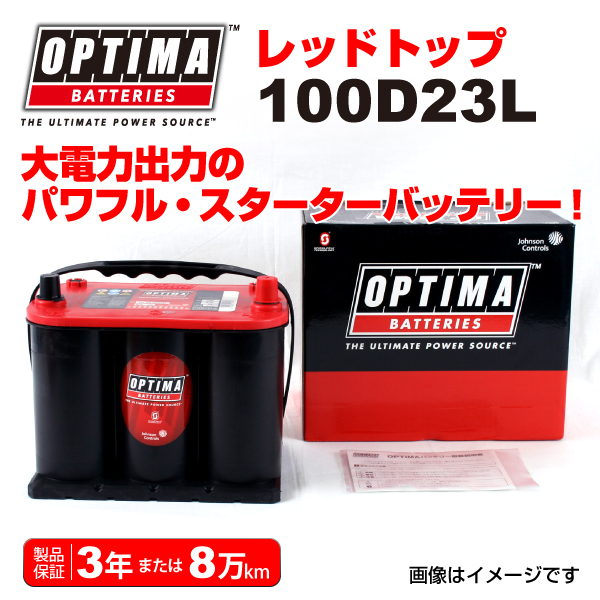 100D23L スバル レオーネバン OPTIMA 44A バッテリー レッドトップ RT100D23L 送料無料