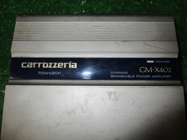 328177★carrozzeria/カロッツェリア【GM-X402】パワーアンプ★70W×2ch★未テスト★ジャンク★_画像4