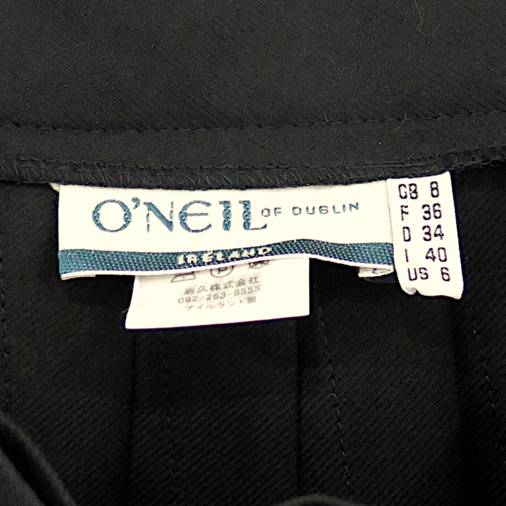 【新品】オニールオブダブリン Oneil of Dublin クラシックミディキルトラップスカート 102-67 カラー:BLKW(黒無地) サイズ:8_画像7