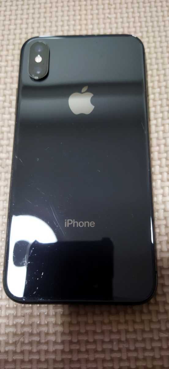 Appel iPhone　アイフォン X　黒　中古ジャンク品_画像2