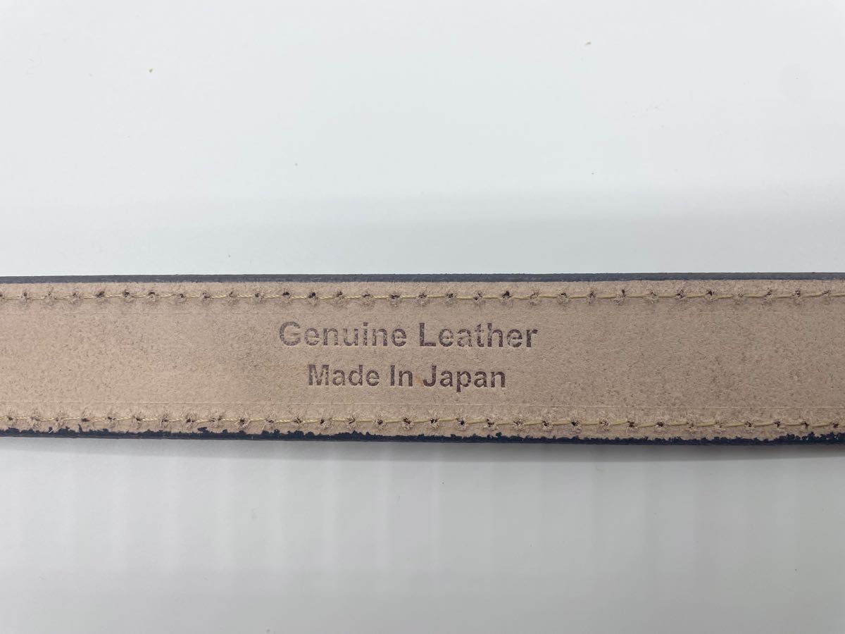 新品 手塗りレザーベルト　HAND MADE IN JAPAN  ブラウン