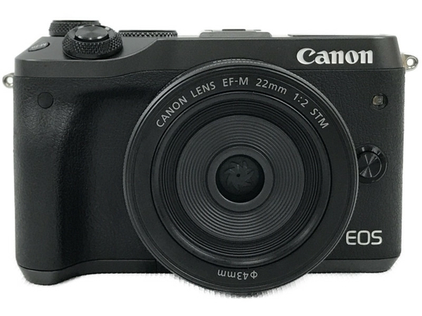 Canon EOS M6 EF-M 22mm f2 ミラーレス一眼 カメラ レンズ付き キャノン 中古 N7271130