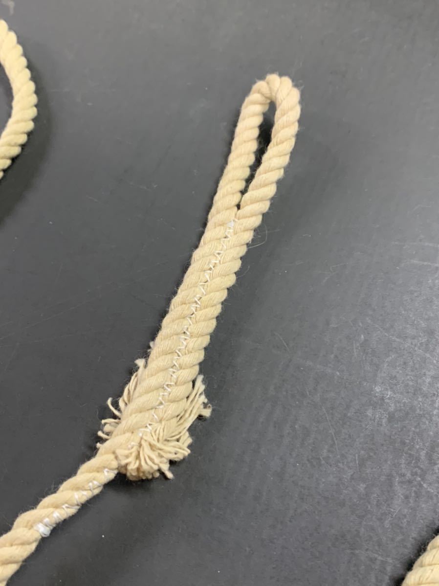  rare the US armed forces discharge goods tent rope 2 pcs set the truth thing US pap tent military camp millimeter can . cord string shell ta- half tent 