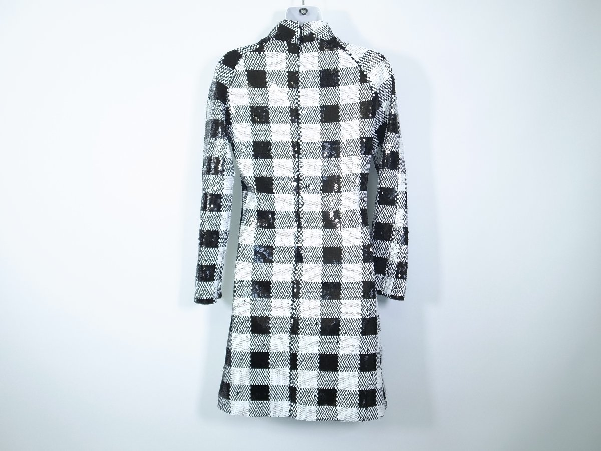 GUCCI LA VESTE×VAULT 　　グッチ スパンコール　　ワンピース ブラック×ホワイト　　XS