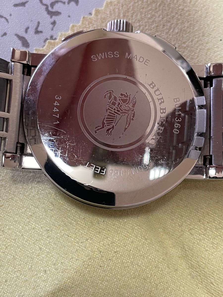 美品 BURBERRY腕時計クロノグラフ BU1360 スイス製 稼働品 【レビュー