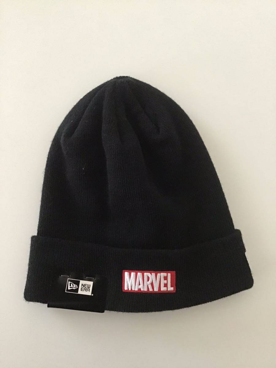 ●NEW ERA(ニューエラ)×MARVEL(マーベル)ニットキャップ /ニット帽 /ブラック/キャップ帽子_画像6