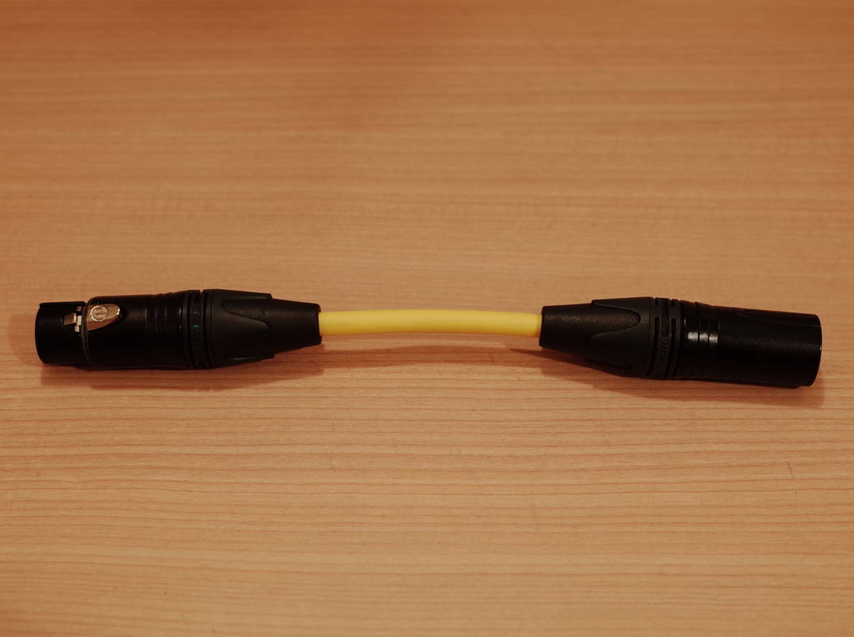 * prompt decision XLR reverse . cable BELDEN 8412 yellow NEUTRIK NC3MXX-B NC3FXX-B Belden 15cm *
