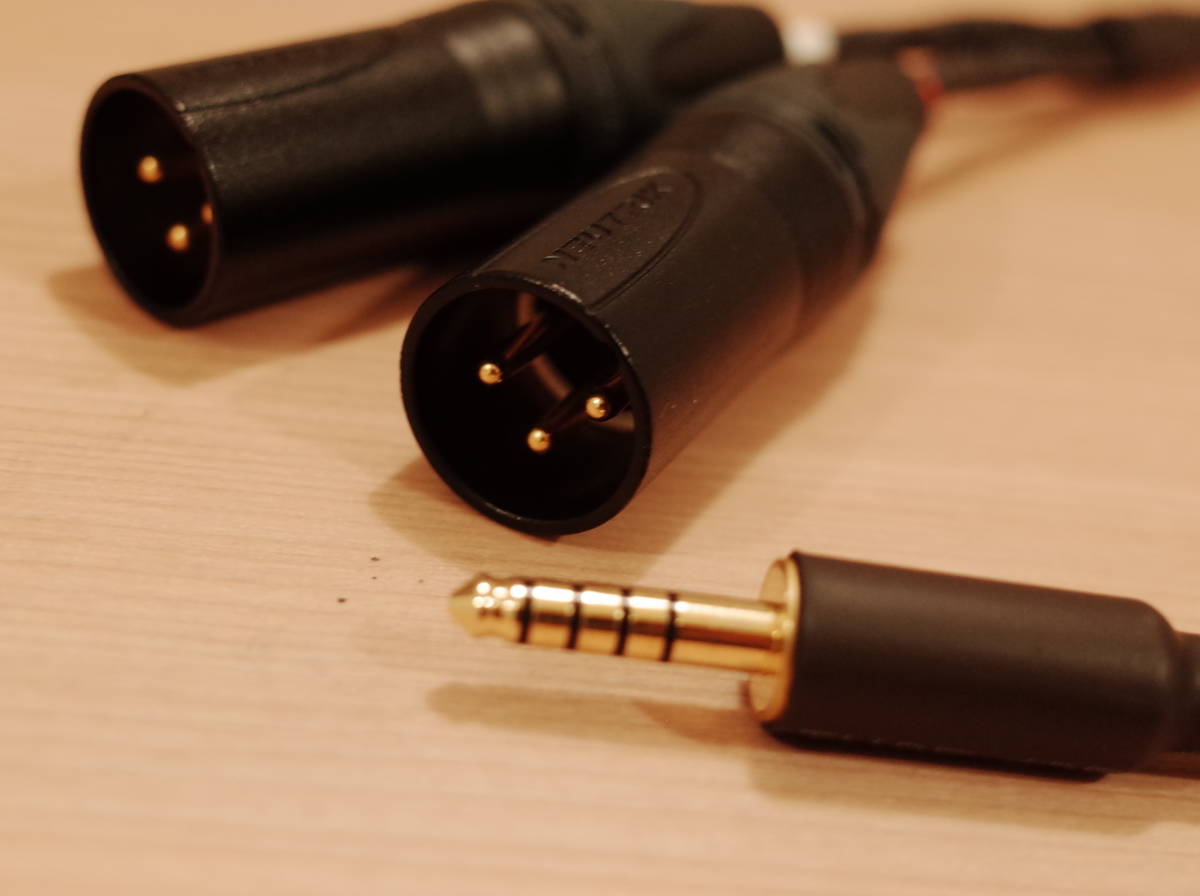 * 4.4mm 5 ultimate -XLR male ( female modification possible ) conversion cable Moga mi2534 50cm oyaide Neutrik NC3MXX-B iFi audio ZEN CAN *