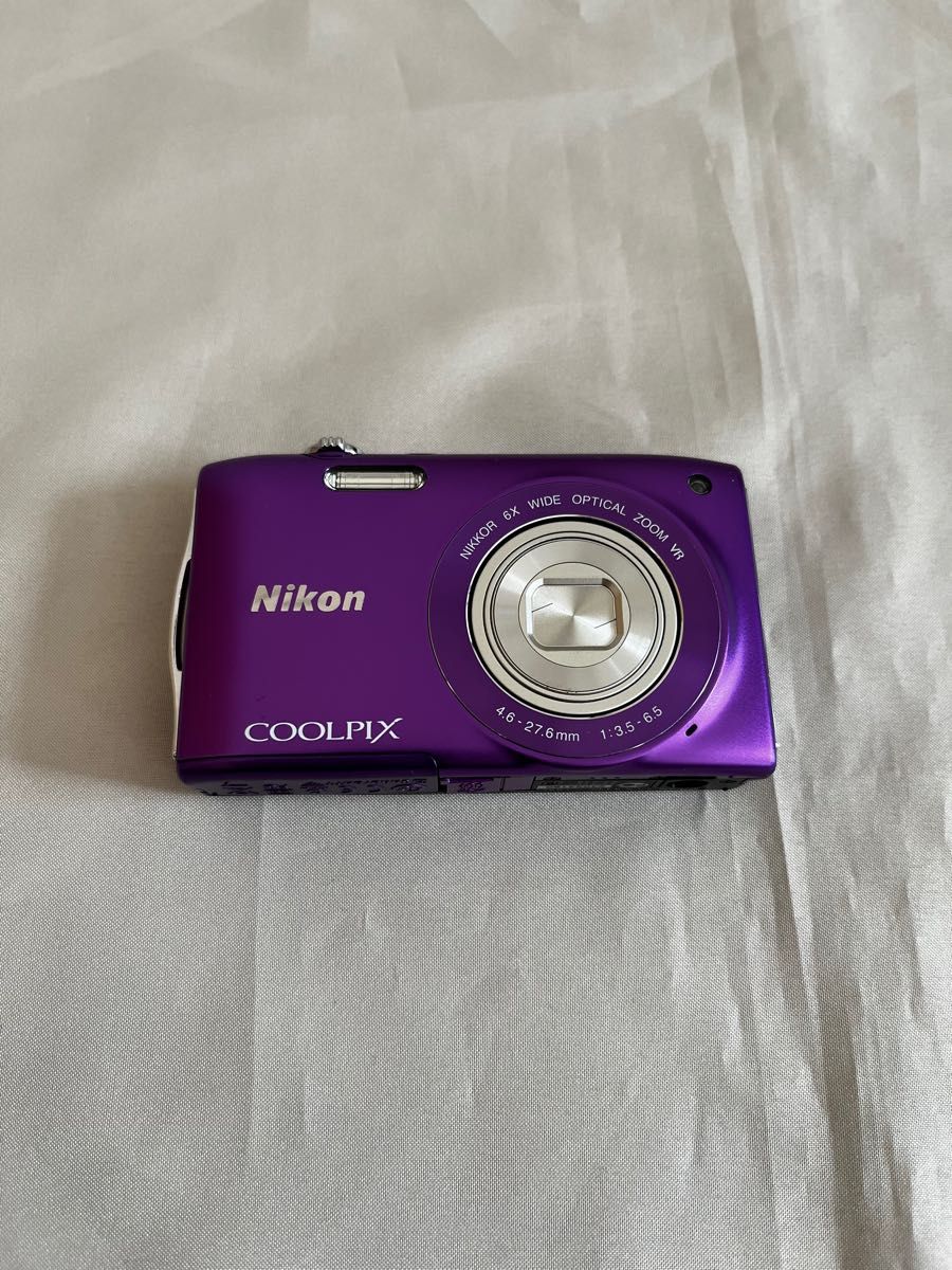 Nikon COOLPIX S3300 パープル デジタルカメラ ジャンク品 Nikon COOLPIX S3300 パープル デジタルカメラ ジャンク品